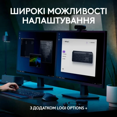 Клавіатура Logitech MX Keys S Wireless UA Graphite (920-011593) Клавіатура Logitech MX Keys S Wireless UA Graphite (920-011593)
