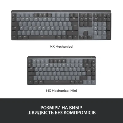 Клавіатура Logitech MX Mechanical Mini Minimalist Graphite (920-010780) Клавіатура Logitech MX Mechanical Mini Minimalist Graphite (920-010780)