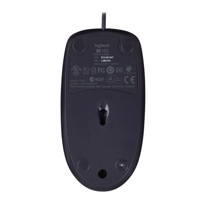 Мишка Logitech B100 USB Black (910-003357)