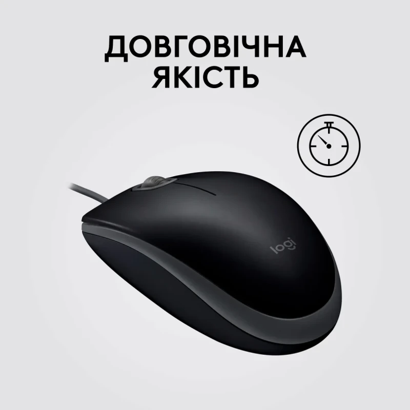 Мишка Logitech B100 USB Black (910-003357)