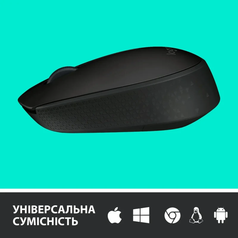 Мишка Logitech M170 Wireless Black/Grey (910-004642)