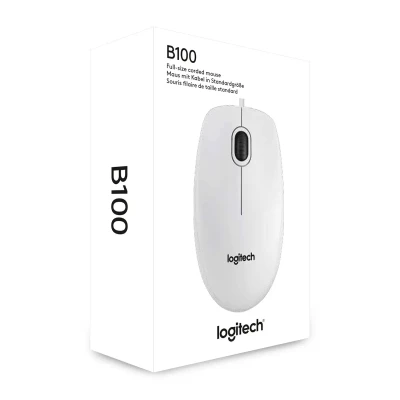 Мишка Logitech B100 USB White (910-003360) Мишка Logitech B100 USB White (910-003360)