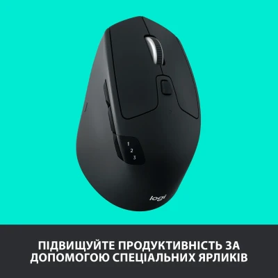 Мишка Logitech M720 Triathlon Wireless/Bluetooth Black (910-004791)