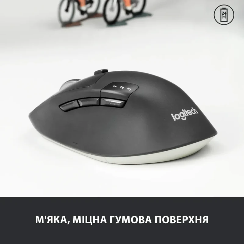 Мишка Logitech M720 Triathlon Wireless/Bluetooth Black (910-004791)