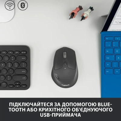 Мишка Logitech M720 Triathlon Wireless/Bluetooth Black (910-004791)
