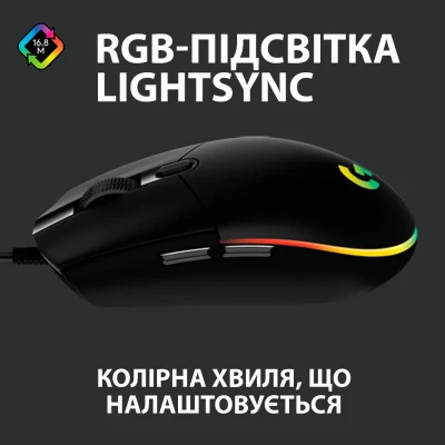 Мишка Logitech G102 Lightsync Black (910-005823) Мишка Logitech G102 Lightsync Black (910-005823)