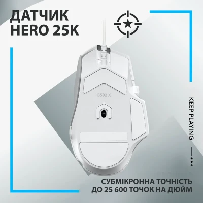 Мишка Logitech G502 X USB White (910-006146) Мишка Logitech G502 X USB White (910-006146)