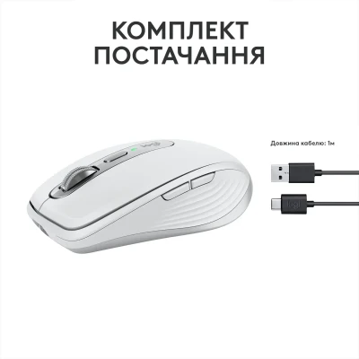 Мишка Logitech MX Anywhere 3S Wireless/Bluetooth Pale Grey (910-006930) Мишка Logitech MX Anywhere 3S Wireless/Bluetooth Pale Grey (910-006930)