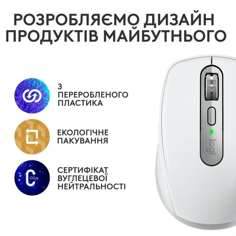 Мишка Logitech MX Anywhere 3S Wireless/Bluetooth Pale Grey (910-006930)