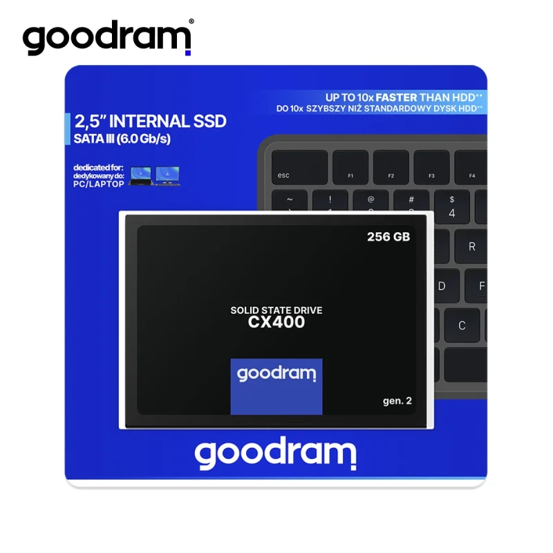 SSD GOODRAM CX400 256GB 2,5' SATA III (SSDPR-CX400-256-G2)