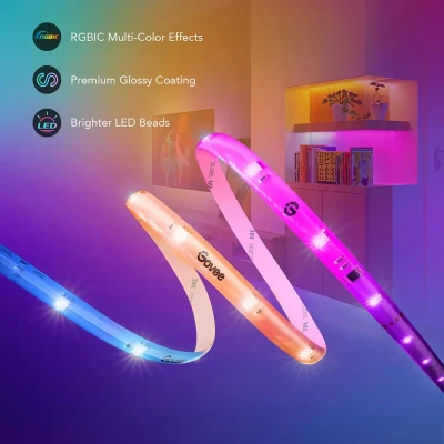 Стрічка світлодіодна розумна Govee H619С RGBIC Basiз Wi-Fi + Bluetooth LED 10м, Білий (H619C3D1) Стрічка світлодіодна розумна Govee H619С RGBIC Basiз Wi-Fi + Bluetooth LED 10м, Білий (H619C3D1)