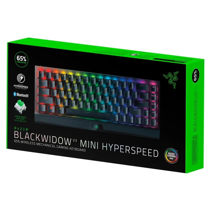 Клавіатура RAZER BlackWidow V3 Mini Hyperspeed Green Switch RU (RZ03-03891600-R3R1)