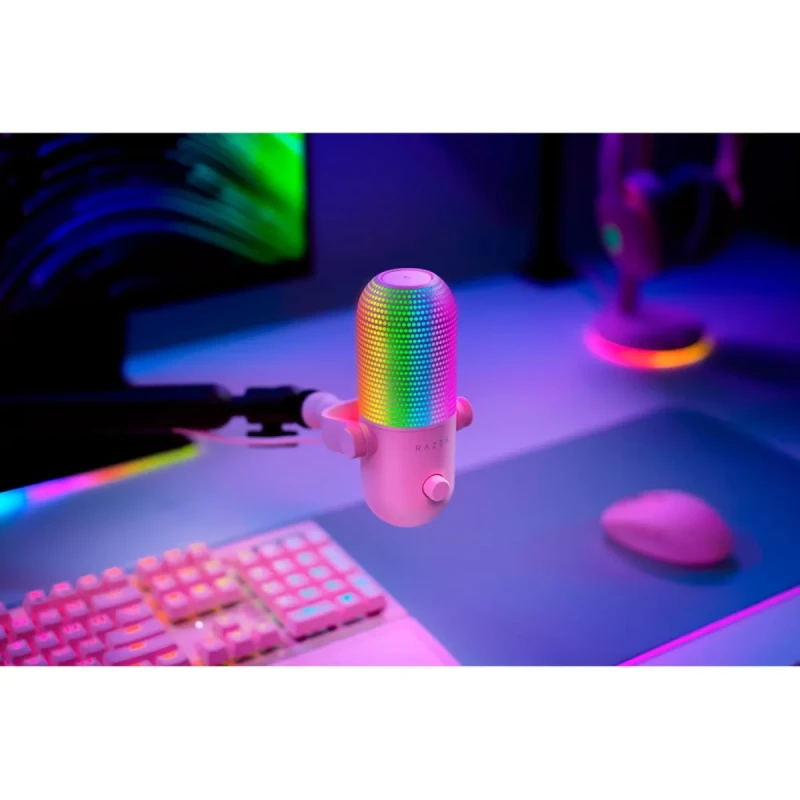 Мікрофон RAZER Seiren V3 Chroma, Quartz (RZ19-05060300-R3M1)