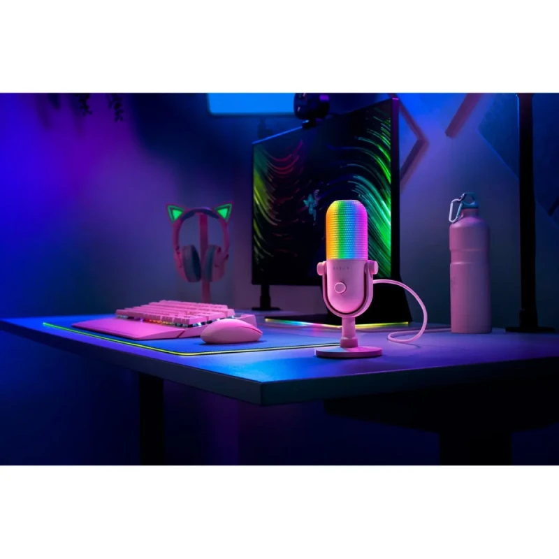 Мікрофон RAZER Seiren V3 Chroma, Quartz (RZ19-05060300-R3M1)