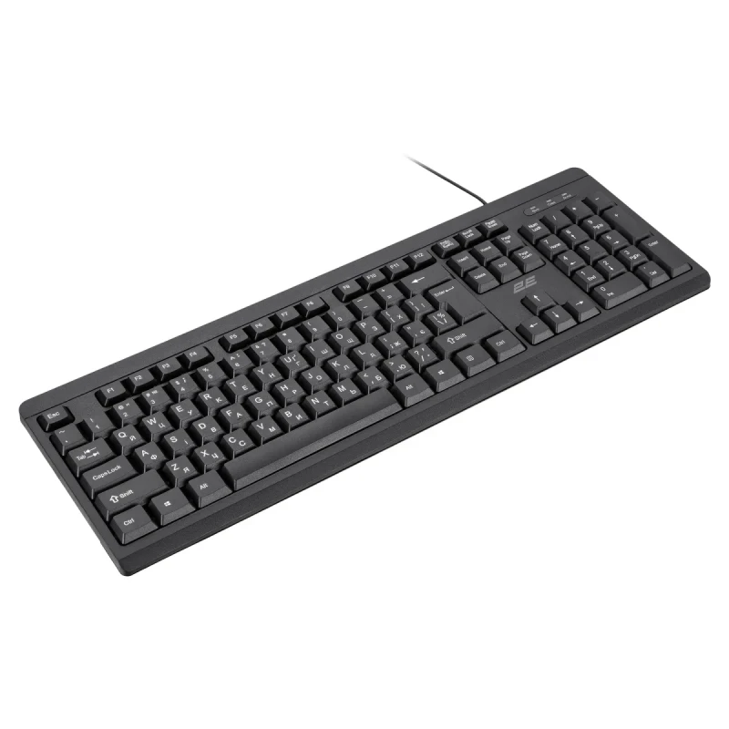 Клавіатура 2E KS108 USB EN/UKR Black (2E-KS108UB_UA)