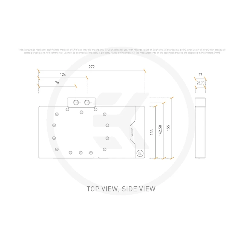 Водоблок EKWB EK-Quantum Vector² Master RTX 4080 DRGB - Nickel + Plexi (3831109902868)