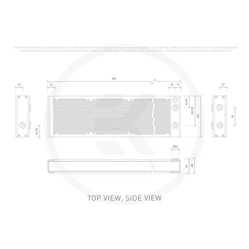 Радіатор EKWB EK-Quantum Surface P560M - Black (3831109838617)
