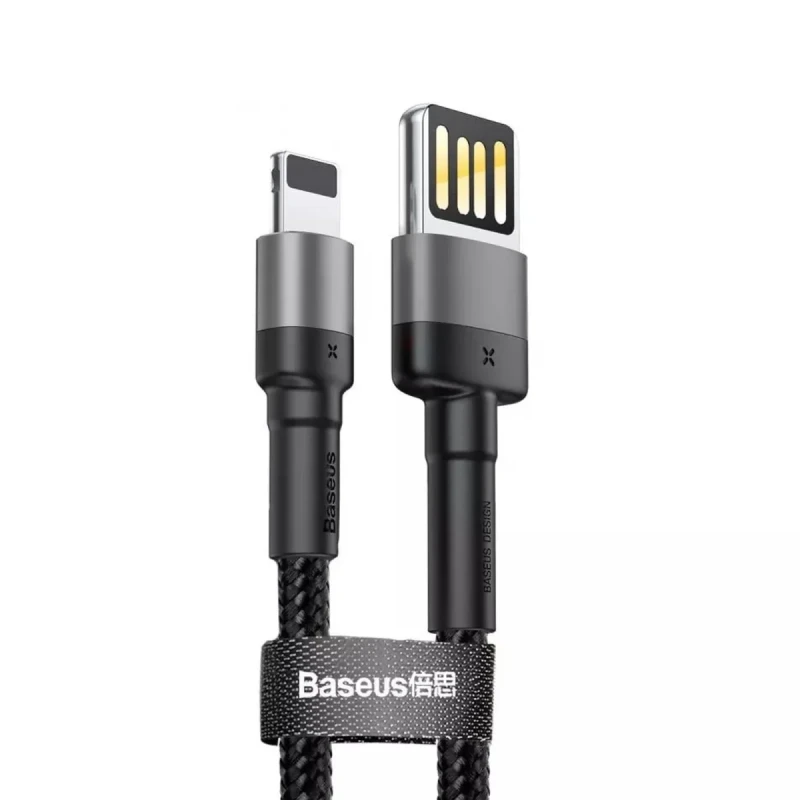 Кабель Baseus Cafule USB - Lighting 1.5A 2m Grey/Black (CALKLF-HG1)