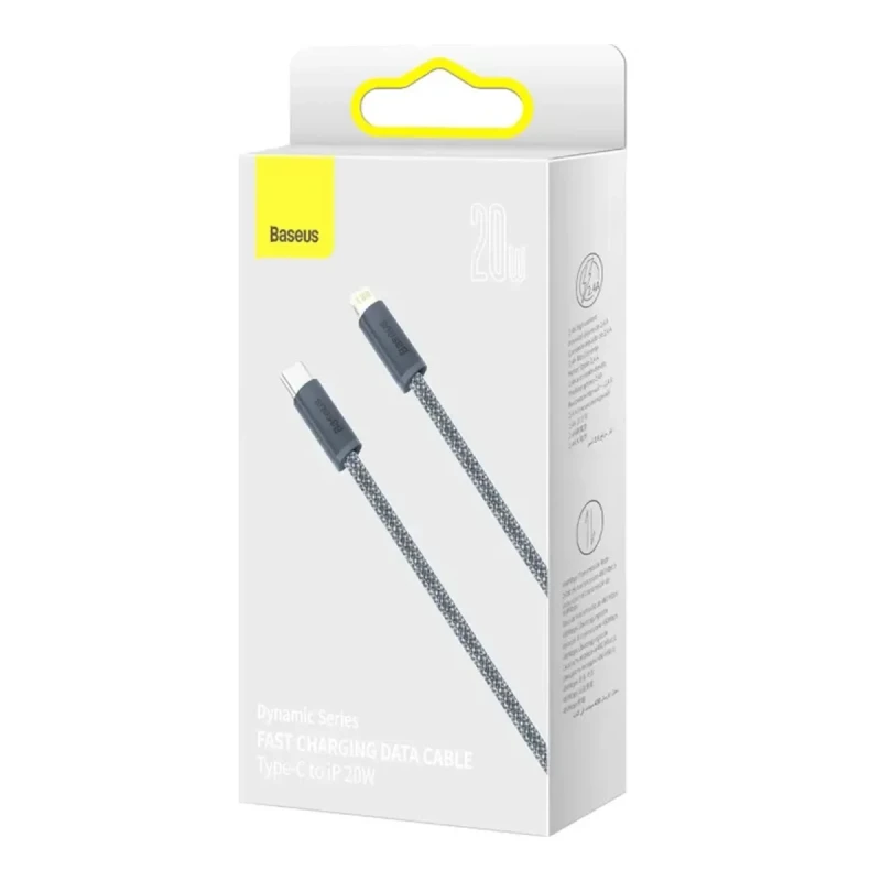 Кабель Baseus Dynamic USB-C - Lightning 20W 2m Slate Gray (CALD000116)