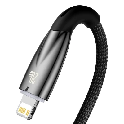 Кабель Baseus Glimmer USB-C - Lightning 20W 1m Black (CADH000001)