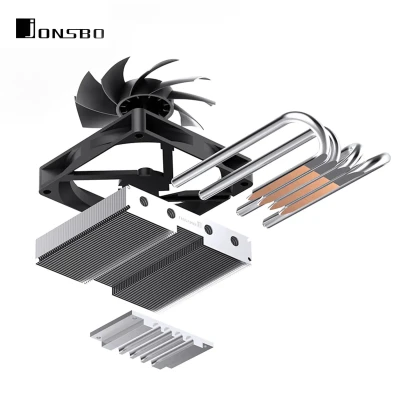 Процесорний кулер JONSBO HP400S Black (92mm/LGA115X/1200/1700, AMD AM4/AM5/4 тепл. трубки)