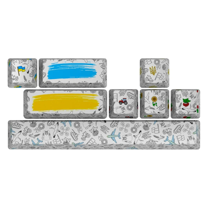 Комплект кейкапів HATOR Authentic Edition white PBT keycaps (HTS-700)