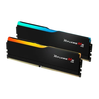Модуль пам'яті G.Skill Ripjaws M5 RGB Black DDR5-6000 32GB (2x16GB) CL32-38-38-96 1.35V Intel XMP Модуль пам'яті G.Skill Ripjaws M5 RGB Black DDR5-6000 32GB (2x16GB) CL32-38-38-96 1.35V Intel XMP