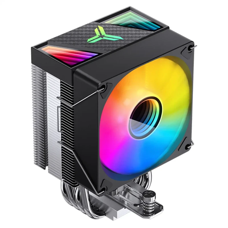Процесорний кулер JONSBO CR-1400 V2 ARGB Black (92mm/LGA115X/1200/1700, AMD AM4/AM5/4 тепл. трубки)
