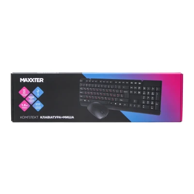 Комплект клавіатура та мишка Maxxter KMS-CM-01-UA Комплект клавіатура та мишка Maxxter KMS-CM-01-UA