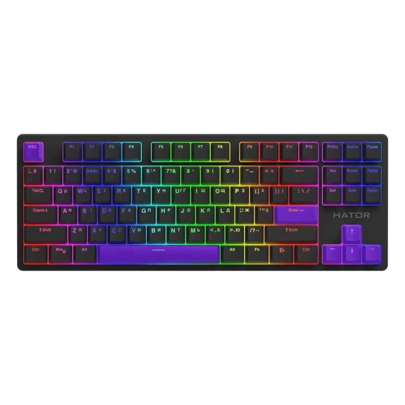 Комплект кейкапів HATOR Vivid Lilac PBT keycaps (HTS-716)