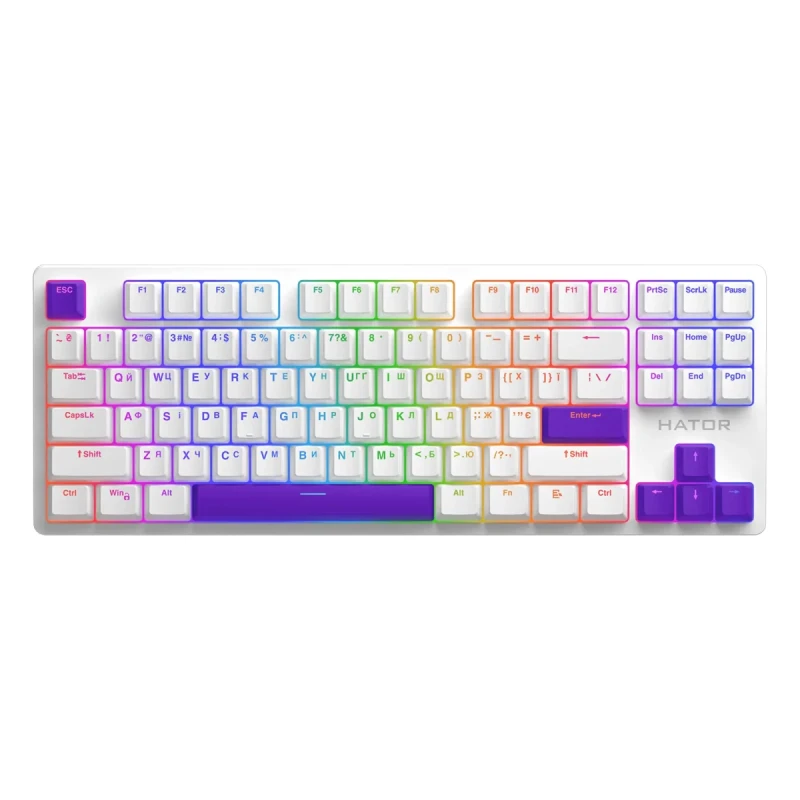 Комплект кейкапів HATOR Vivid Lilac PBT keycaps (HTS-716)
