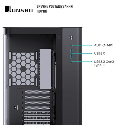 Корпус JONSBO TK-3 Black Корпус JONSBO TK-3 Black