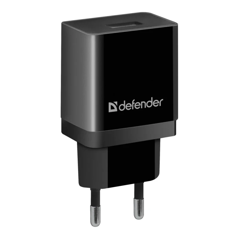 Мережевий ЗП Defender 1xUSB 11W 2.1А UPC-11 кабель + micro-USB чорний