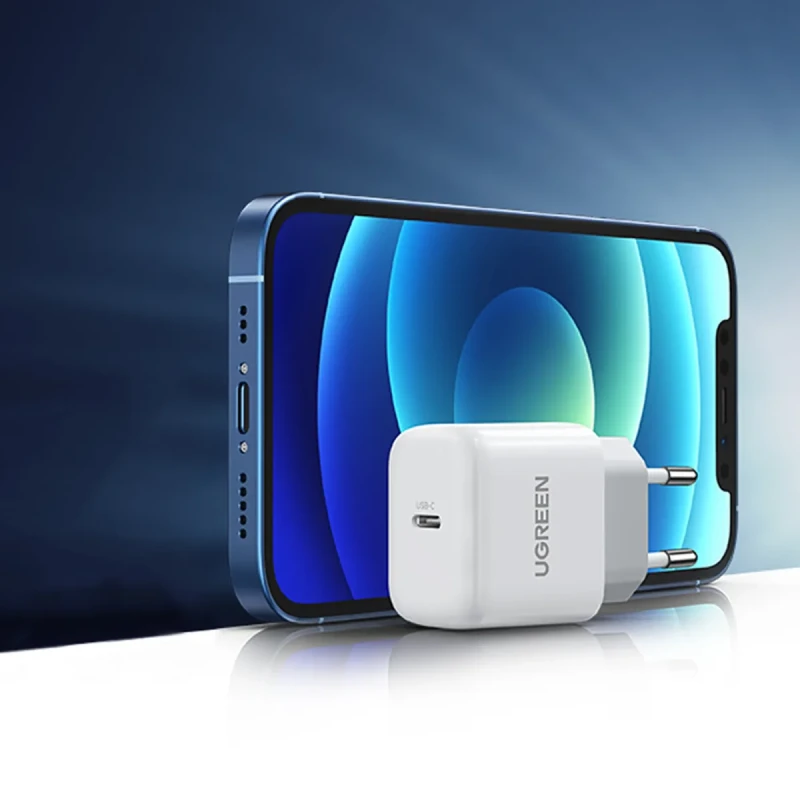 Мережевий ЗП UGREEN CD241 20W USB-C QC4.0+/PD3.0 White (10220)