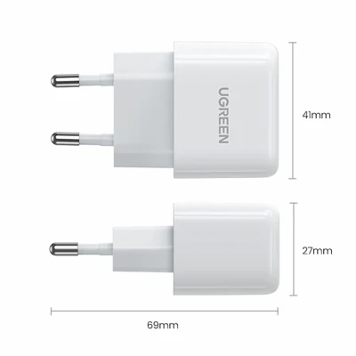 Мережевий ЗП UGREEN CD241 20W USB-C QC4.0+/PD3.0 White (10220) Мережевий ЗП UGREEN CD241 20W USB-C QC4.0+/PD3.0 White (10220)