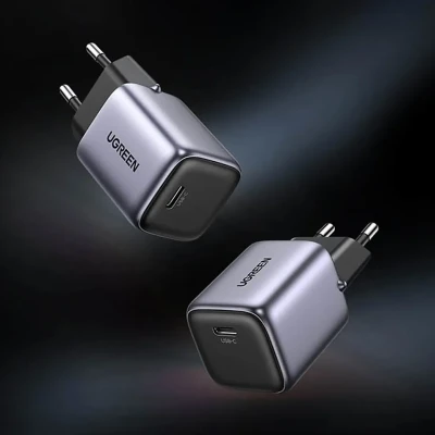 Мережевий ЗП UGREEN CD318 Nexode Mini 20W USB-C PD Dark Grey (90664) Мережевий ЗП UGREEN CD318 Nexode Mini 20W USB-C PD Dark Grey (90664)