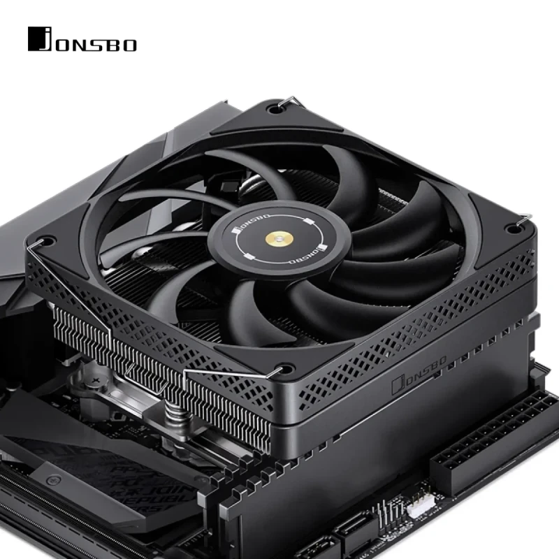 Процесорний кулер JONSBO HP600 Black (120mm/LGA115X/1200/1700, AMD AM4/AM5/6 тепл. трубки)