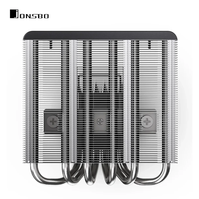 Процесорний кулер JONSBO HP600 Black (120mm/LGA115X/1200/1700, AMD AM4/AM5/6 тепл. трубки)