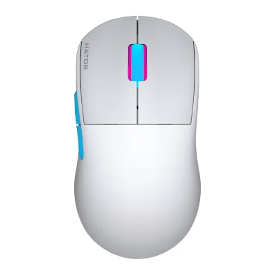 Мишка HATOR Quasar 2 PRO wireless (HTM561WC) white/cyan