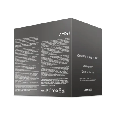 Процесор AMD Ryzen 5 8400F (6C/12T, 4.2-4.7GHz,16MB,65W,AM5) Tray (100-000001591) Процесор AMD Ryzen 5 8400F (6C/12T, 4.2-4.7GHz,16MB,65W,AM5) Tray (100-000001591)