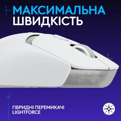 Мишка Logitech G309 Lightspeed Wireless/Bluetooth White (910-007207) Мишка Logitech G309 Lightspeed Wireless/Bluetooth White (910-007207)