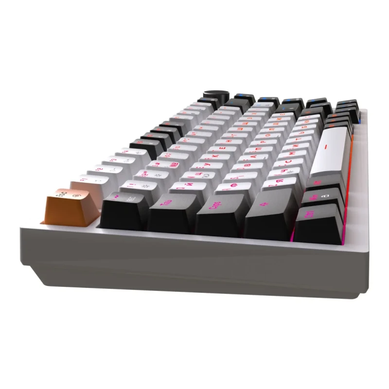 Клавіатура GamePro MK160W Hot-Swap Red Swich RGB USB UA White (MK160W)