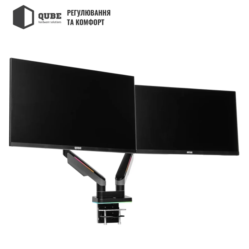 Настільне кріплення для монітора Qube RGB3520GD до 2x35" 20kg max (RGB3520GD)