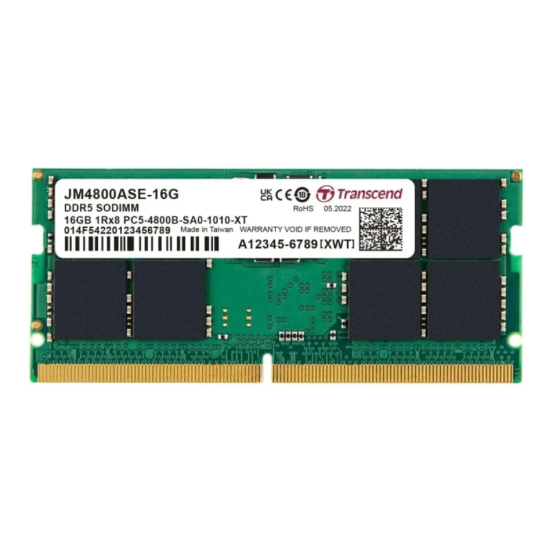 Модуль пам'яті Transcend JetRam DDR5-4800 16GB SODIMM CL40 1.1V
