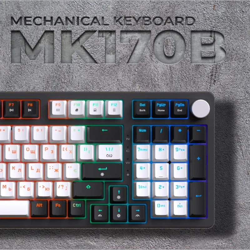 Клавіатура GamePro MK170B (Red) з Hot-Swap RGB Black
