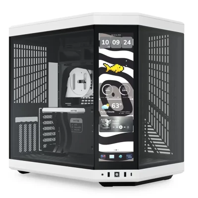 Корпус Hyte Y70 Touch Infinite Black-White, Mid-Tower / ATX, Micro-ATX и Mini-ITX PC Case with PCIE 4.0 cable included (CS-HYTE-Y70TTI-WB)