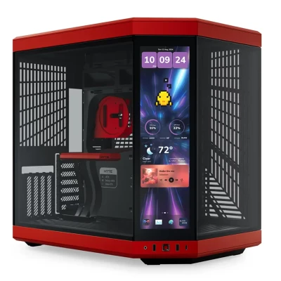 Корпус Hyte Y70 Touch Infinite Black-Red, Mid-Tower / ATX, Micro-ATX и Mini-ITX PC Case with PCIE 4.0 cable includ (CS-HYTE-Y70TTI-RB)
