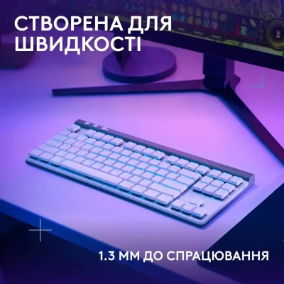 Клавіатура Logitech G515 TKL Lightspeed Tactile Bluetooth UA White (920-012539) Клавіатура Logitech G515 TKL Lightspeed Tactile Bluetooth UA White (920-012539)