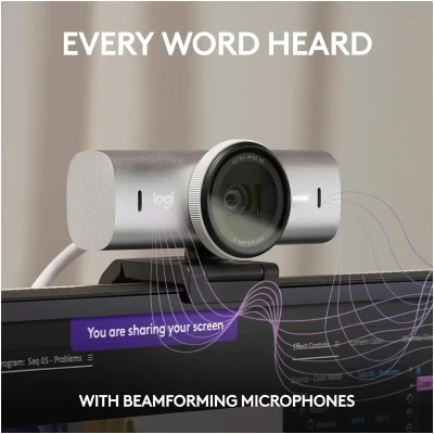 Веб-камера Logitech MX Brio 4K Pale Grey (960-001554)