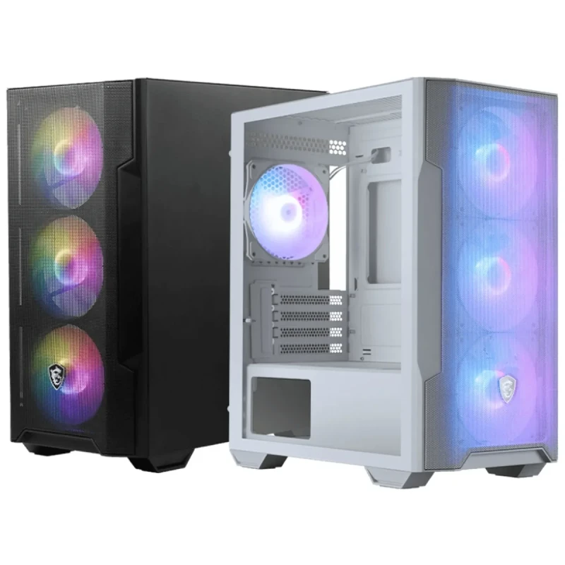 Корпус MSI MAG FORGE M100R WHITE (Micro-ATX, ARGB, White)